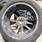 JDM A-Tech Schneider Ax-52 Gunmetal 17 Wheels with Tires